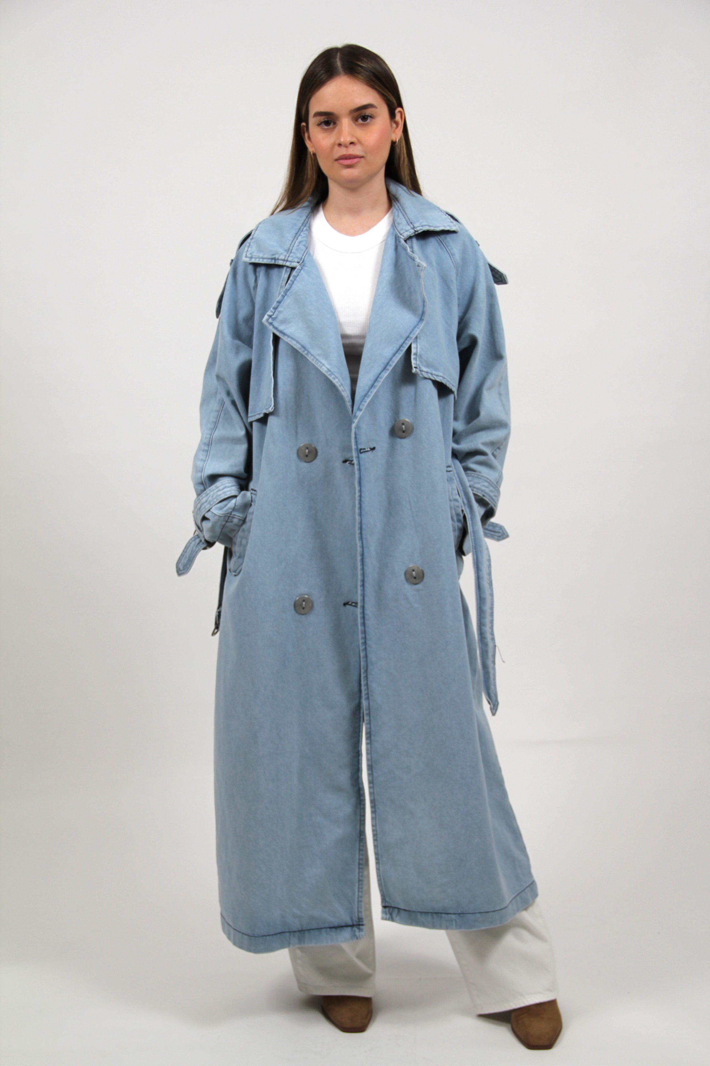 TRENCH DENIM COAT