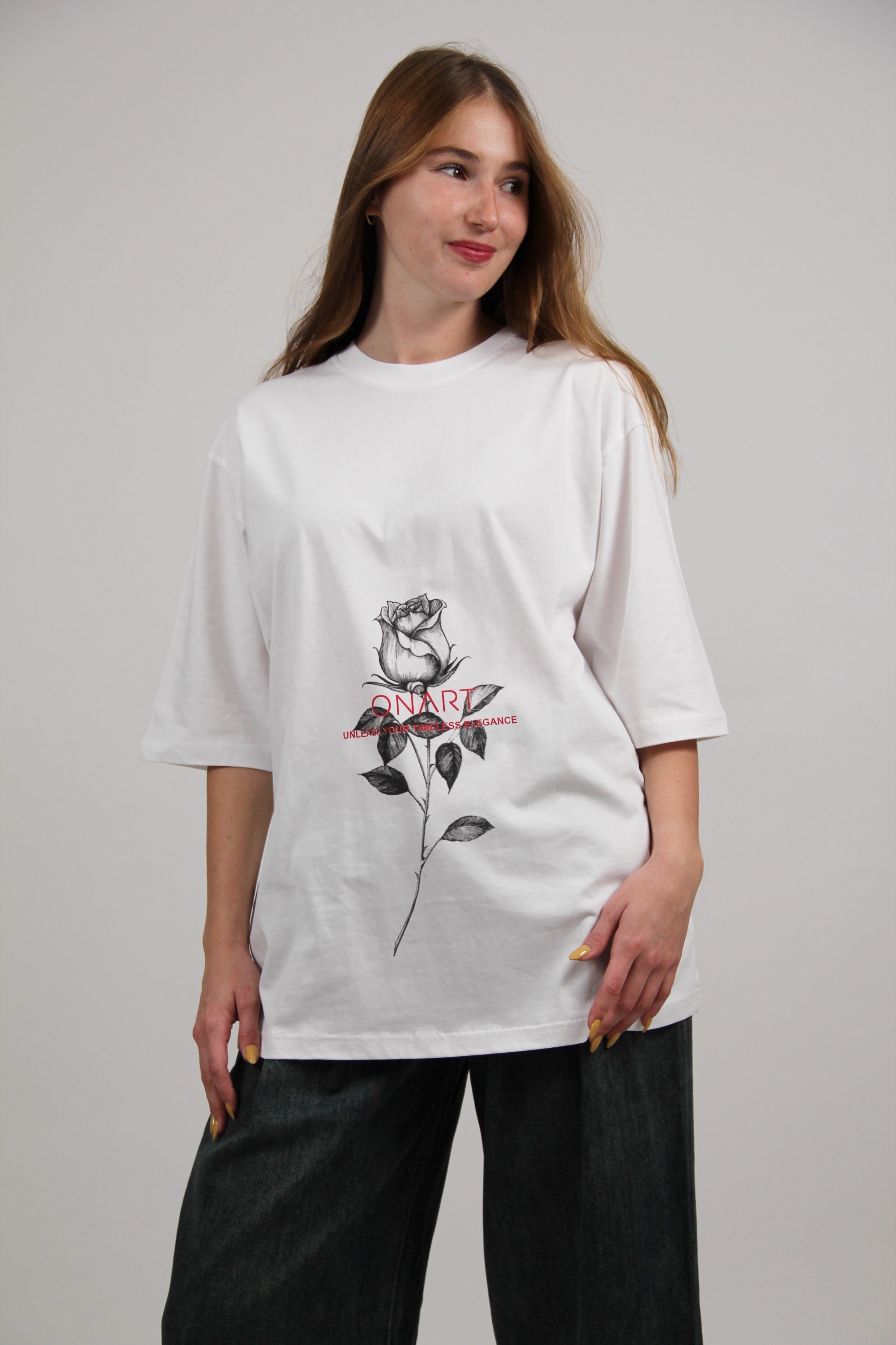 OVERSIZED ART TEE WHITE
