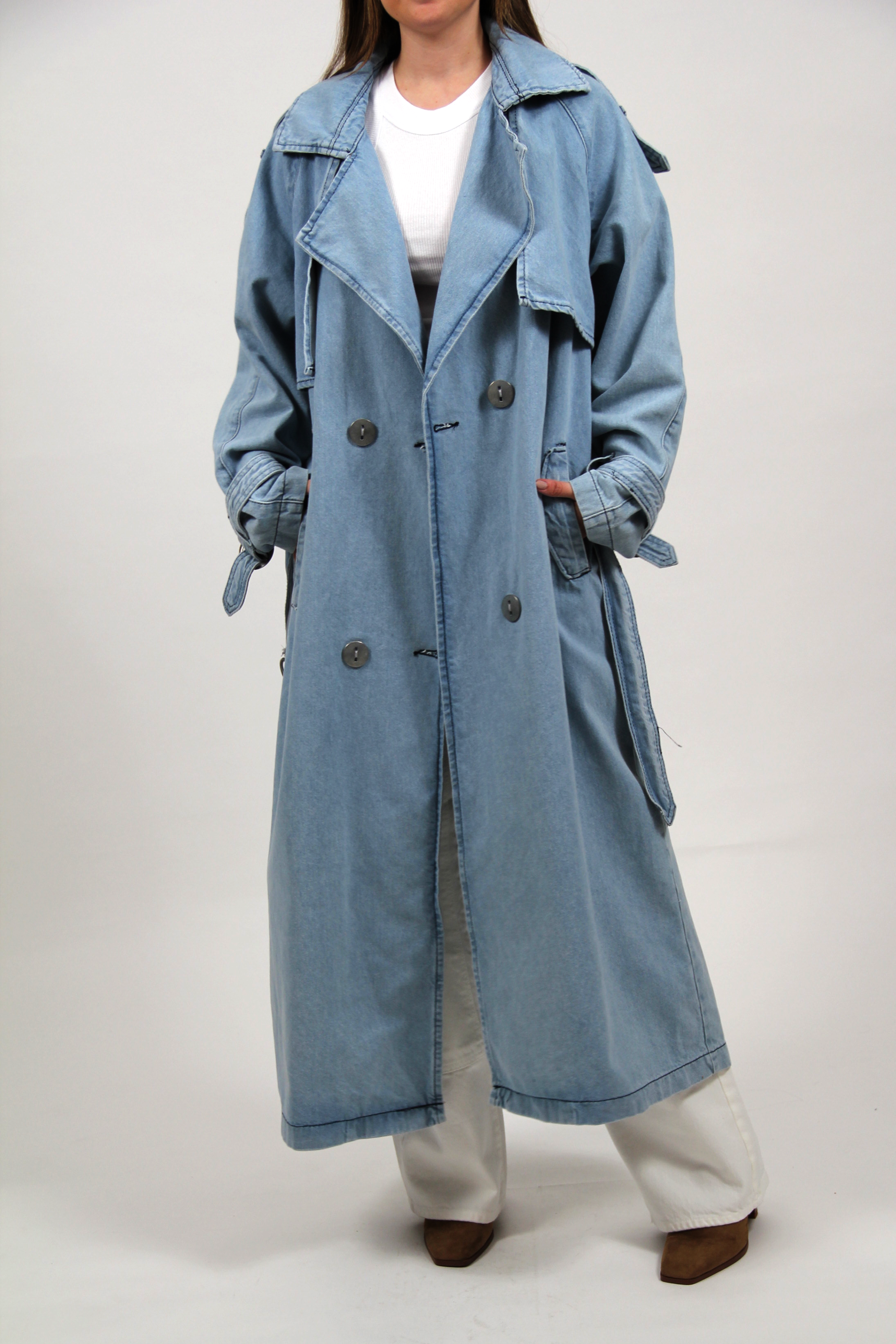 TRENCH DENIM COAT