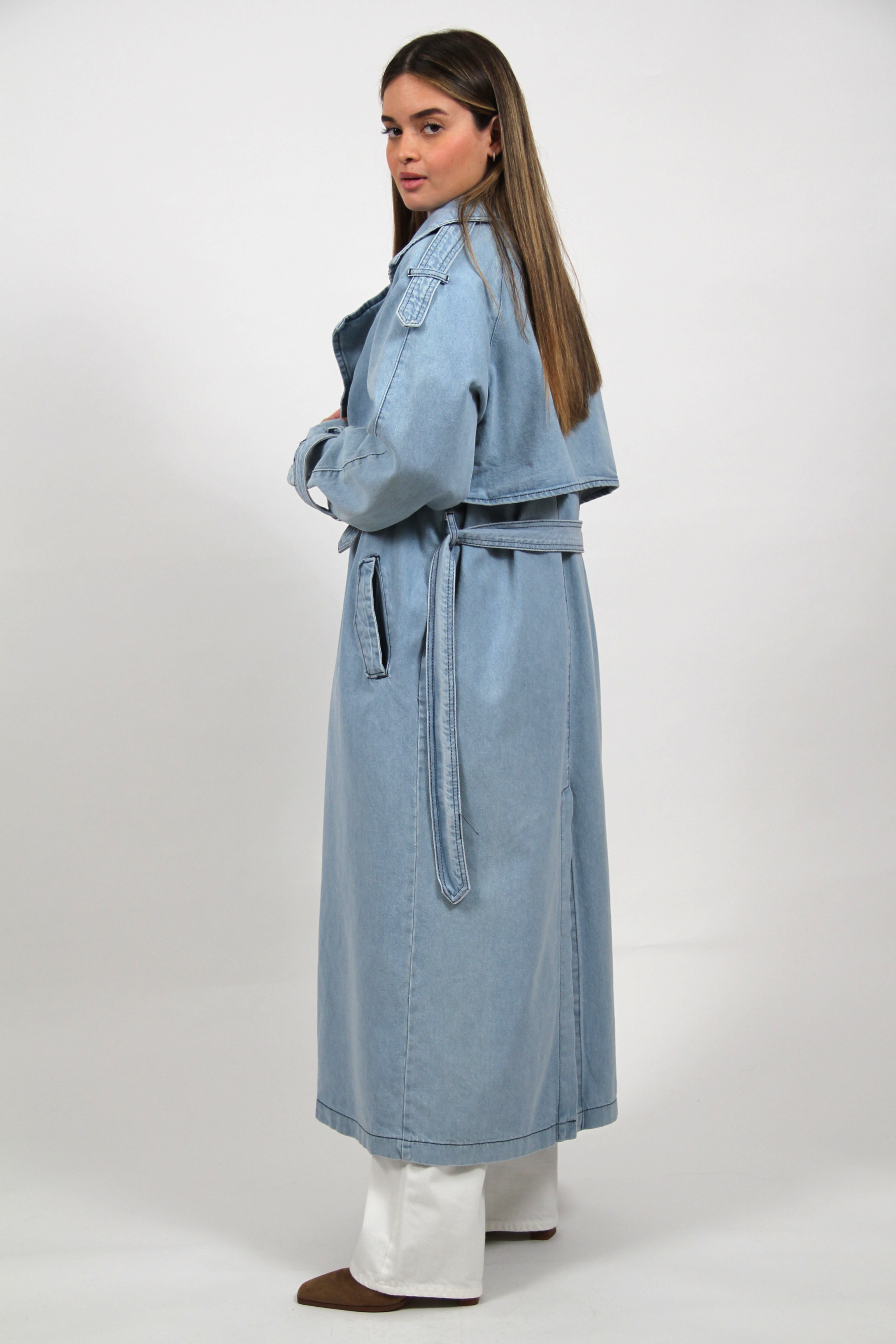 TRENCH DENIM COAT