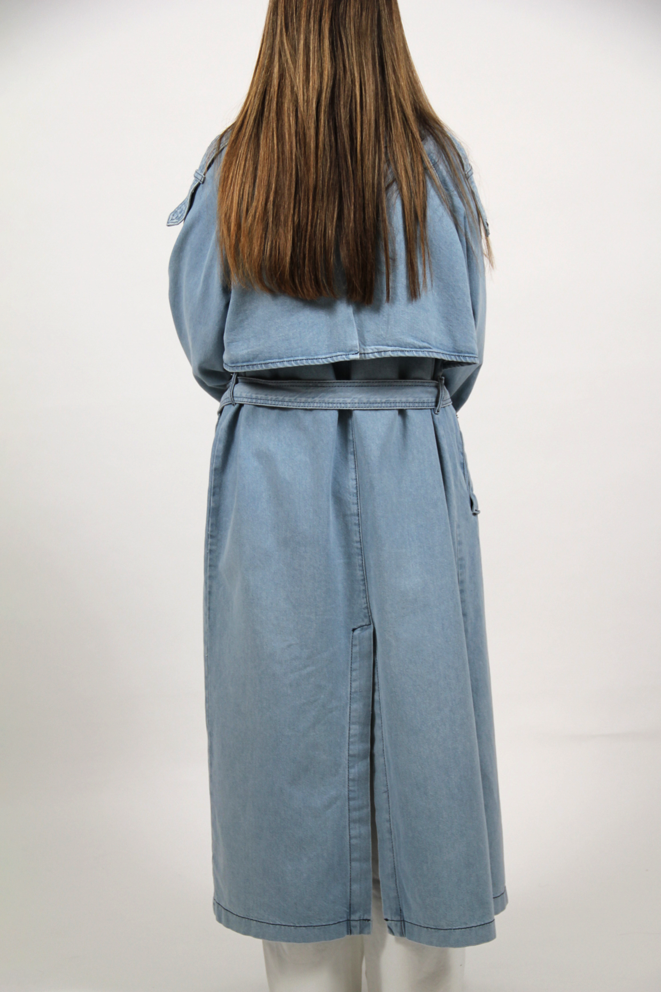 TRENCH DENIM COAT