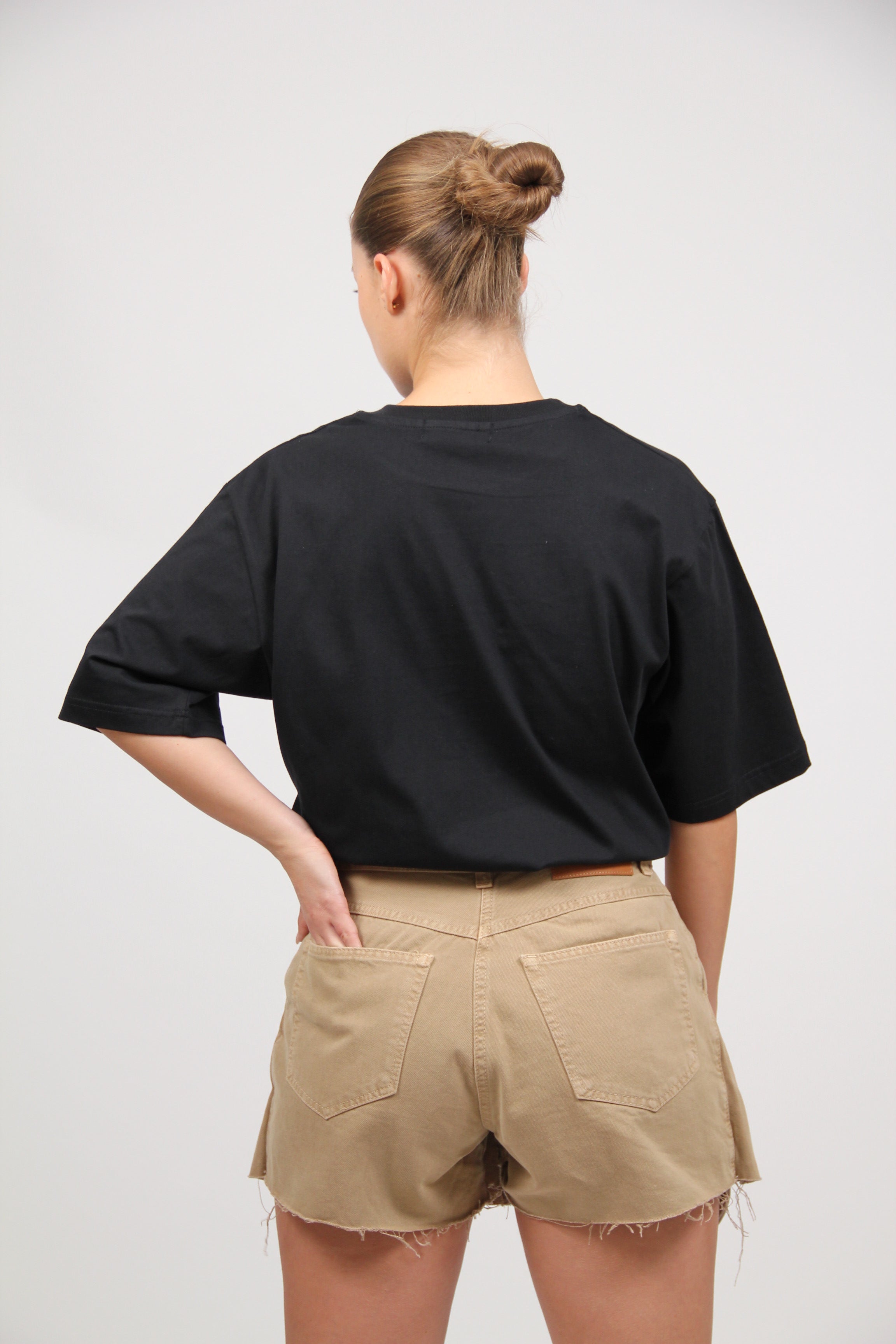 KELLY CAMEL DENIM MINI SKIRT