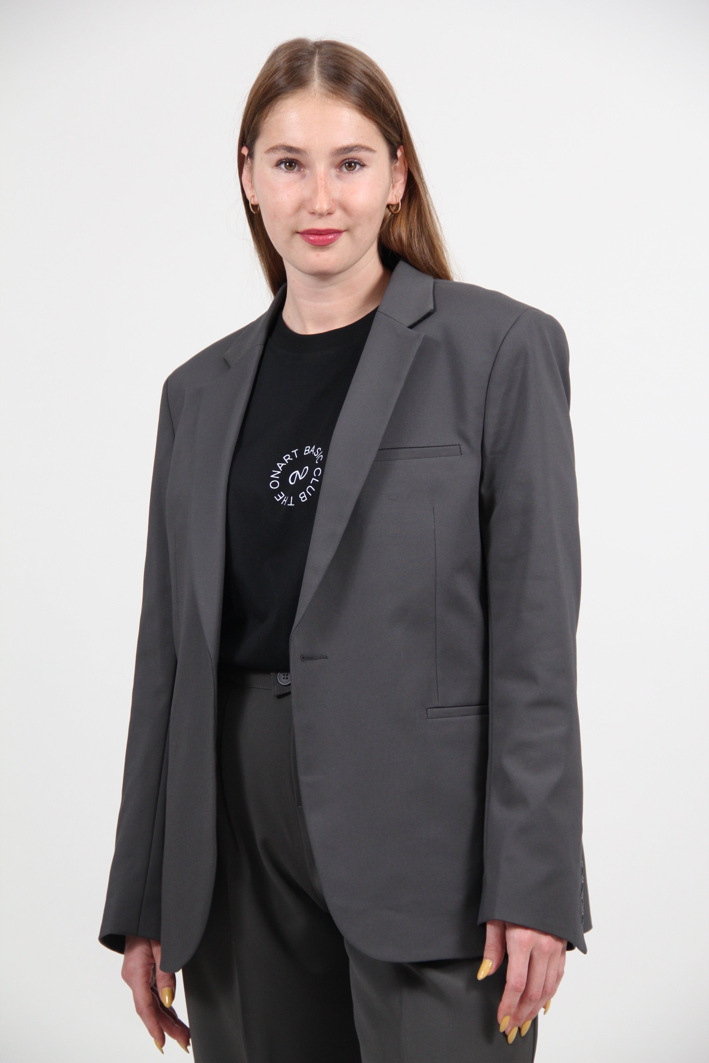 MOXIE BLAZER DARK GRAY