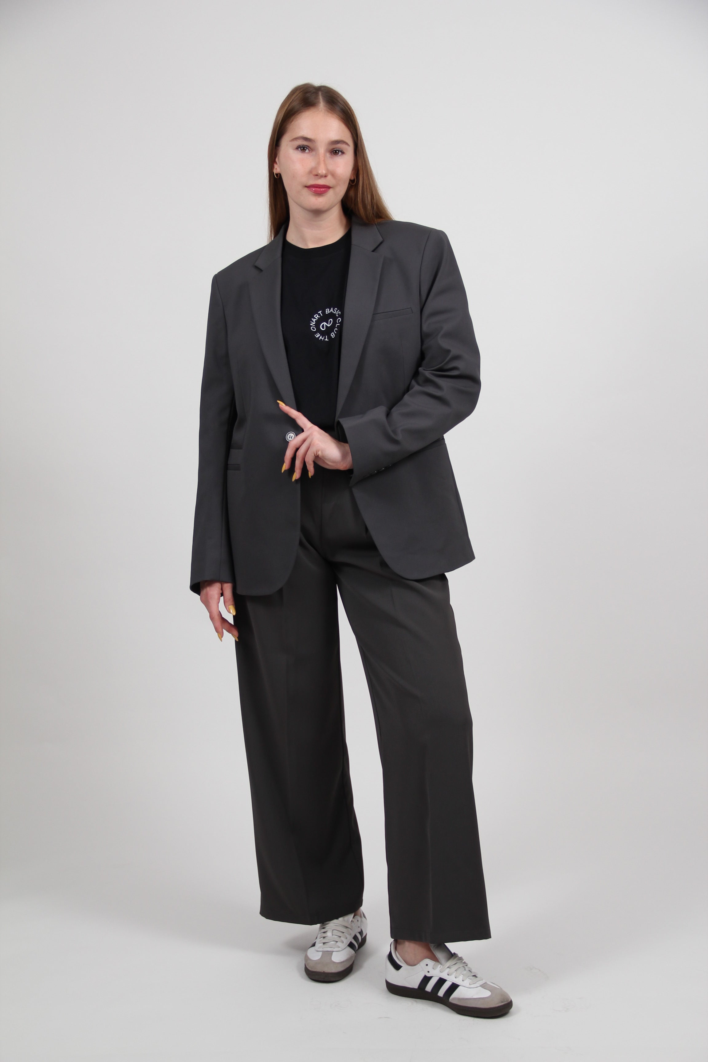 MOXIE BLAZER DARK GRAY
