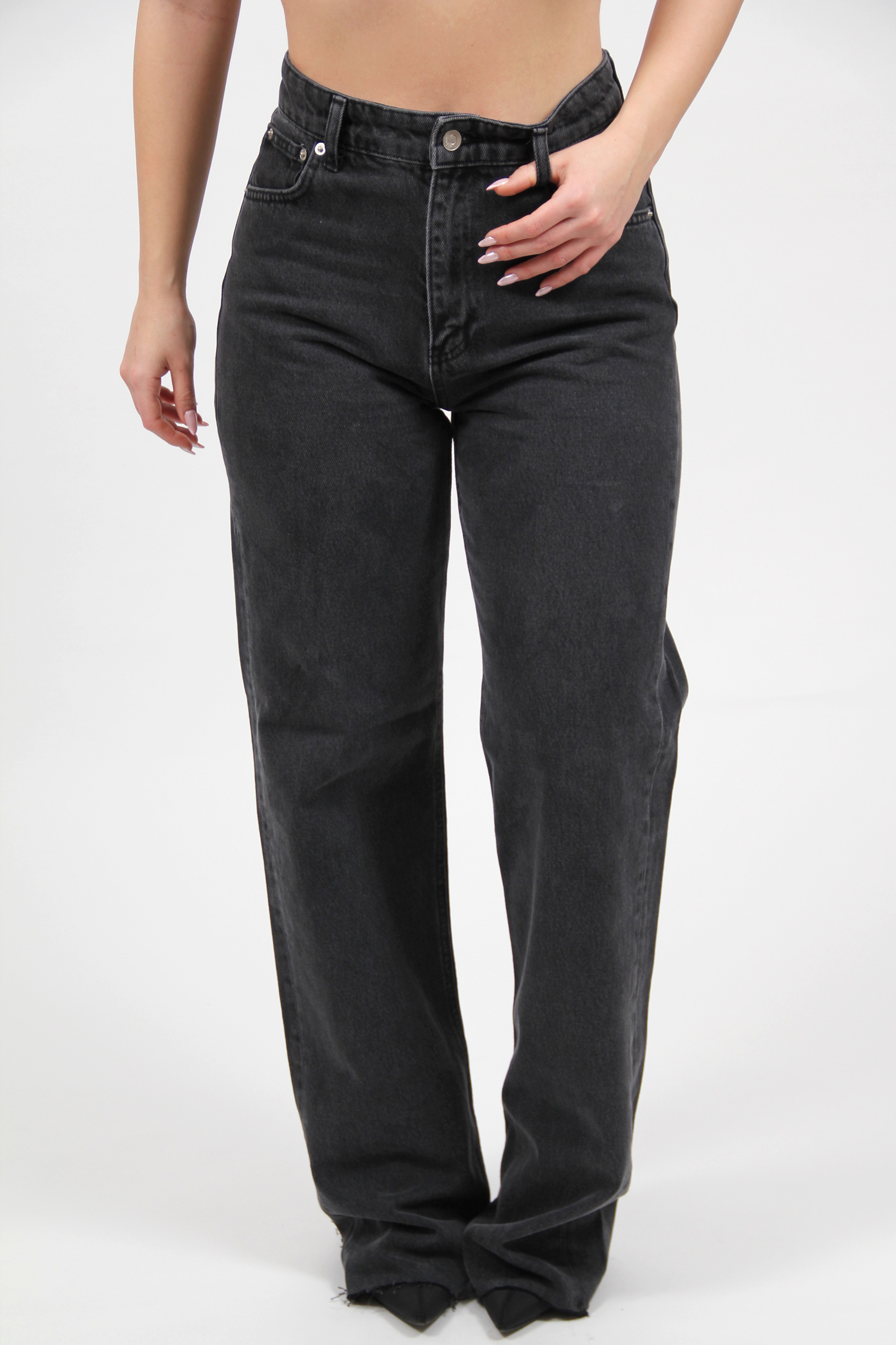 NO.5 HIGH WAISTED WIDE LEG DENIM