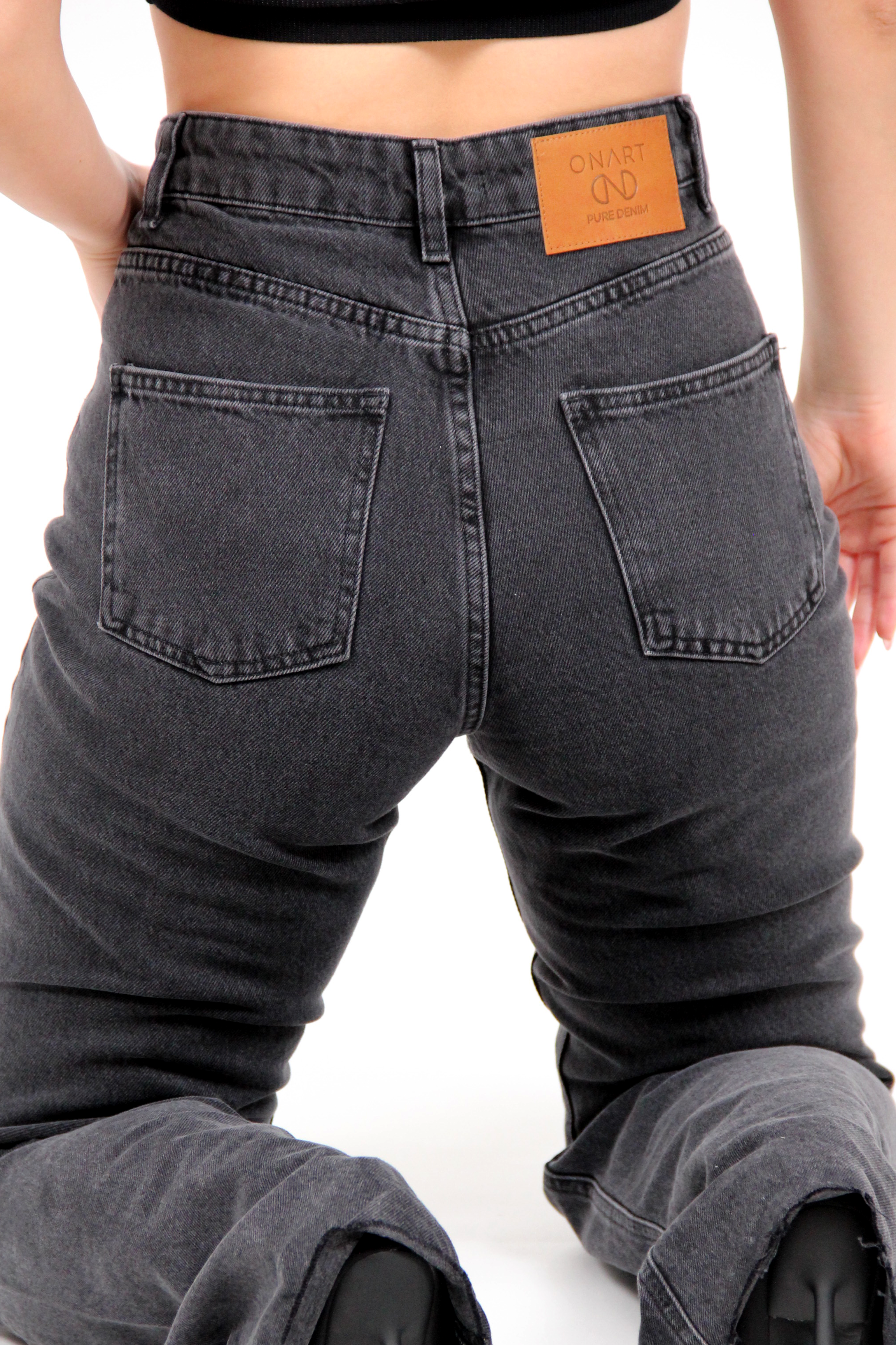 NO.5 HIGH WAISTED WIDE LEG DENIM