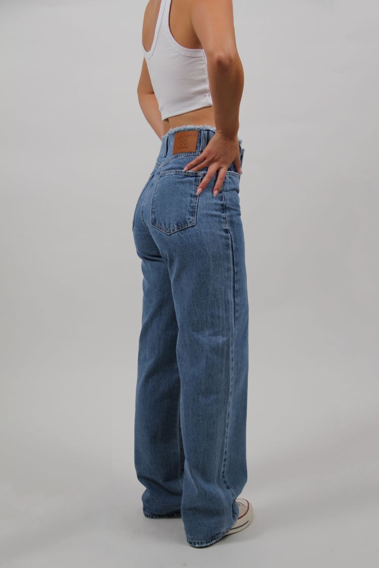 N0.2 WIDE LEG JEANS WITH LOOSE BELT